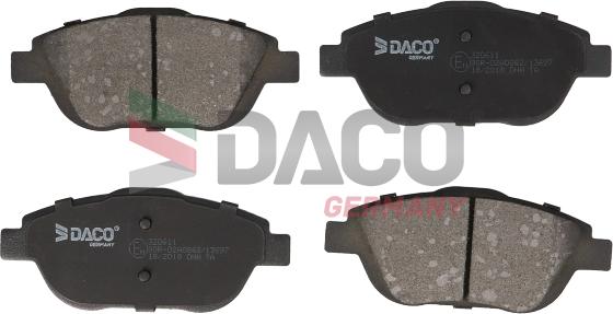 DACO 320611 - Гальмівні колодки, дискові гальма autozip.com.ua