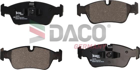 DACO 320306 - Гальмівні колодки, дискові гальма autozip.com.ua