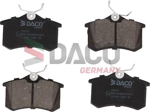 DACO 320201 - Гальмівні колодки, дискові гальма autozip.com.ua