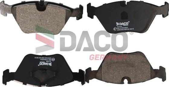 DACO 321508 - Гальмівні колодки, дискові гальма autozip.com.ua