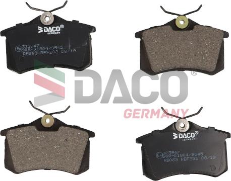 DACO 323947 - Гальмівні колодки, дискові гальма autozip.com.ua
