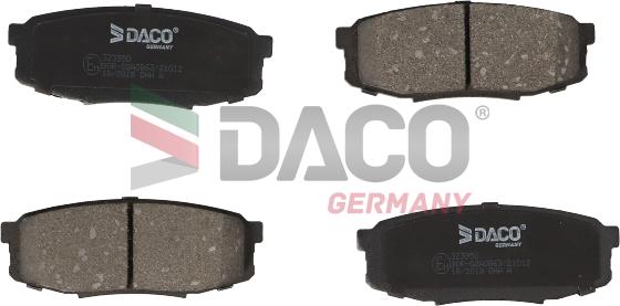 DACO 323950 - Гальмівні колодки, дискові гальма autozip.com.ua
