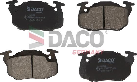 DACO 323920 - Гальмівні колодки, дискові гальма autozip.com.ua