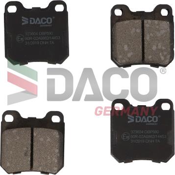 DACO 323604 - Гальмівні колодки, дискові гальма autozip.com.ua