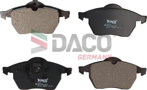 DACO 323613 - Гальмівні колодки, дискові гальма autozip.com.ua