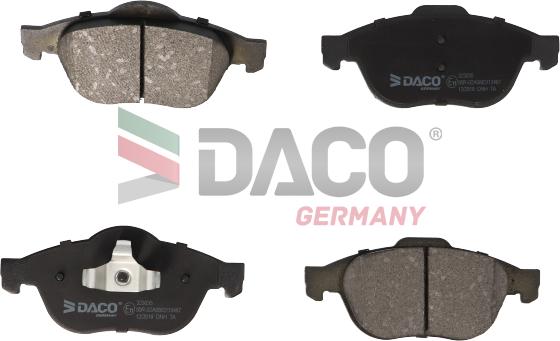 DACO 323035 - Гальмівні колодки, дискові гальма autozip.com.ua