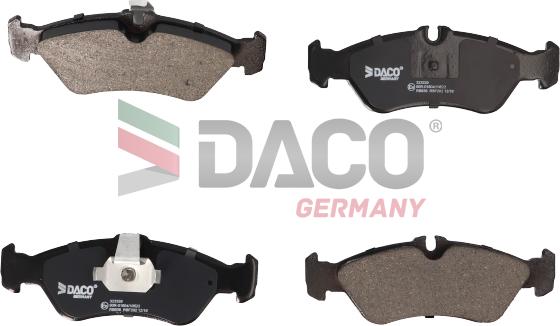 DACO 323329 - Гальмівні колодки, дискові гальма autozip.com.ua