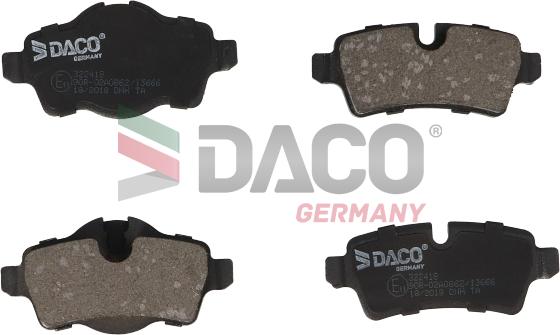 DACO 322418 - Гальмівні колодки, дискові гальма autozip.com.ua