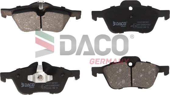 DACO 322417 - Гальмівні колодки, дискові гальма autozip.com.ua