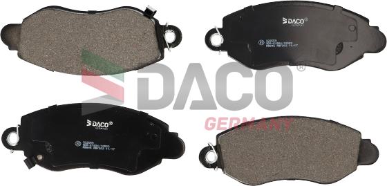 DACO 322559 - Гальмівні колодки, дискові гальма autozip.com.ua