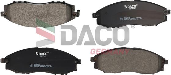 DACO 322608 - Гальмівні колодки, дискові гальма autozip.com.ua