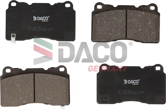 DACO 322705 - Гальмівні колодки, дискові гальма autozip.com.ua