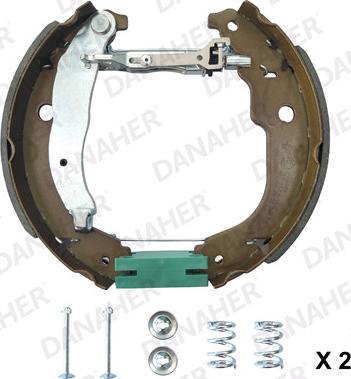 Danaher 110.10491 - Комплект гальм, барабанний механізм autozip.com.ua