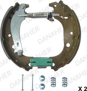 Danaher 110.10471A - Комплект гальм, барабанний механізм autozip.com.ua