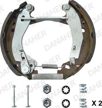 Danaher 110.10591C - Комплект гальм, барабанний механізм autozip.com.ua