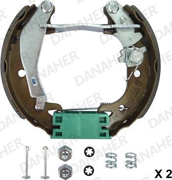 Danaher 110.10585C - Комплект гальм, барабанний механізм autozip.com.ua