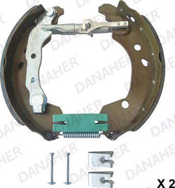 Danaher 110.10252 - Комплект гальм, барабанний механізм autozip.com.ua
