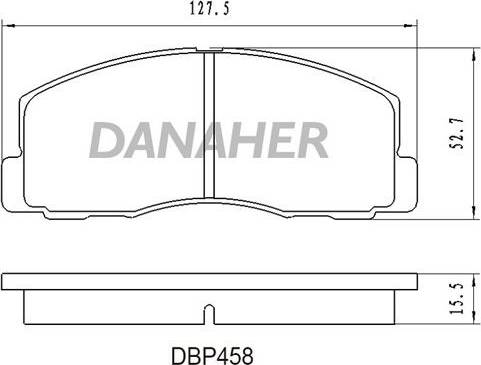 Danaher DBP458 - Гальмівні колодки, дискові гальма autozip.com.ua
