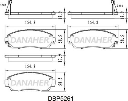 Japanparts JPA434 - Гальмівні колодки, дискові гальма autozip.com.ua