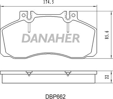 Dynamatrix DBP501 - Гальмівні колодки, дискові гальма autozip.com.ua