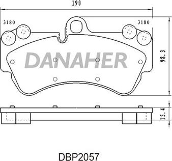 Dynamatrix DBP1625 - Гальмівні колодки, дискові гальма autozip.com.ua