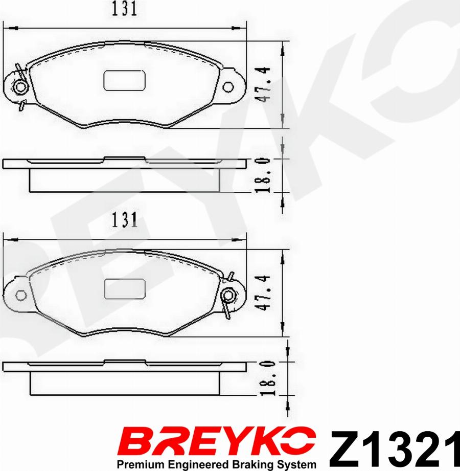 DAVID VASCO Z1321 - Гальмівні колодки, дискові гальма autozip.com.ua