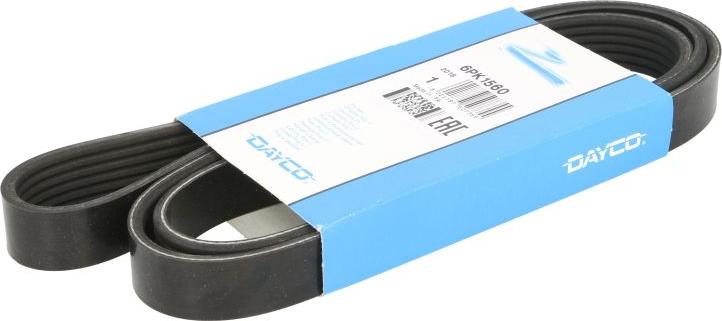 DAYCO 6PK1560 - Поліклиновий ремінь autozip.com.ua