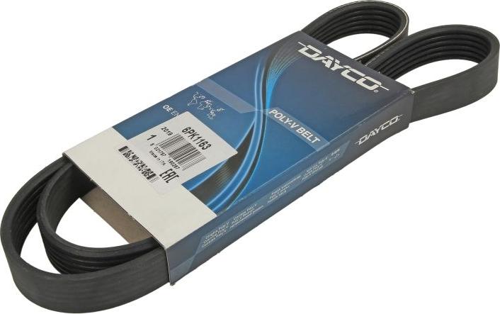 DAYCO 6PK1163 - Поліклиновий ремінь autozip.com.ua