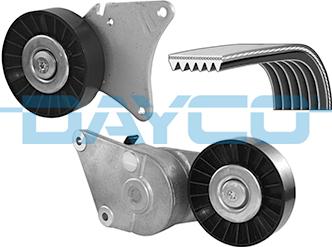 Dayco KPV166 - Поликлиновий ремінний комплект autozip.com.ua