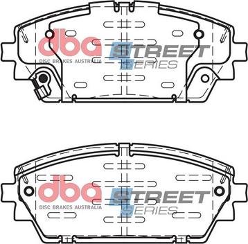 DBA Australia DB15046SS - Гальмівні колодки, дискові гальма autozip.com.ua