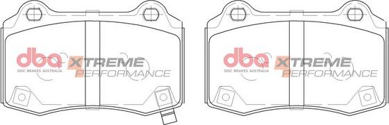 DBA Australia DB15041XP - Комплект високоефективних гальмівних колодок autozip.com.ua