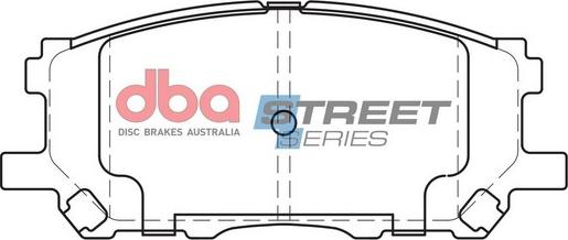 DBA Australia DB1517SS - Гальмівні колодки, дискові гальма autozip.com.ua