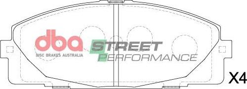 DBA Australia DB1772SP - Гальмівні колодки, дискові гальма autozip.com.ua