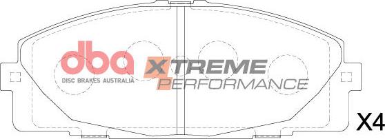 DBA Australia DB1772XP - Гальмівні колодки, дискові гальма autozip.com.ua