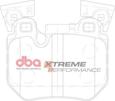 DBA Australia DB2196XP - Комплект високоефективних гальмівних колодок autozip.com.ua
