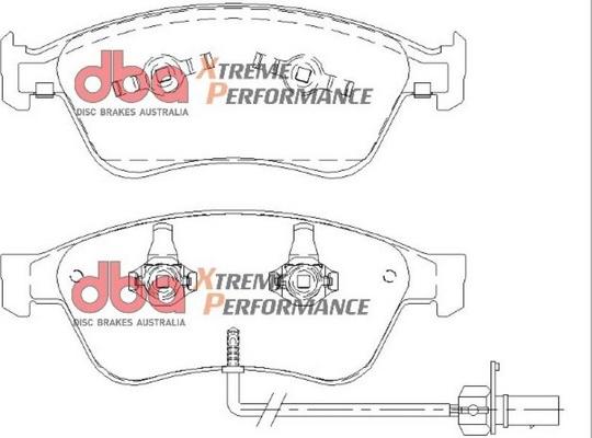 DBA Australia DB2202XP - Комплект високоефективних гальмівних колодок autozip.com.ua