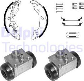 Delphi 1068 - Комплект гальм, барабанний механізм autozip.com.ua