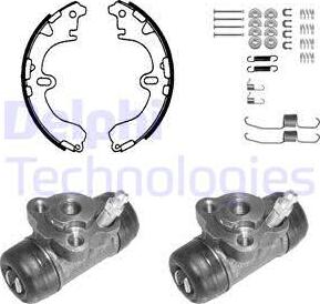 Delphi 1062 - Комплект гальм, барабанний механізм autozip.com.ua