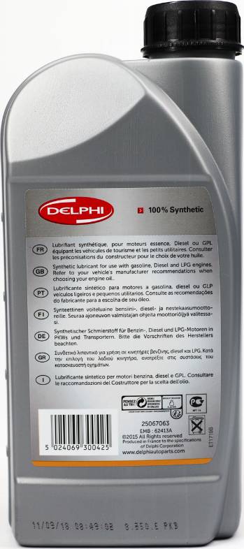 Delphi 25067063 - Моторне масло autozip.com.ua