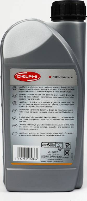 Delphi 25336658 - Моторне масло autozip.com.ua