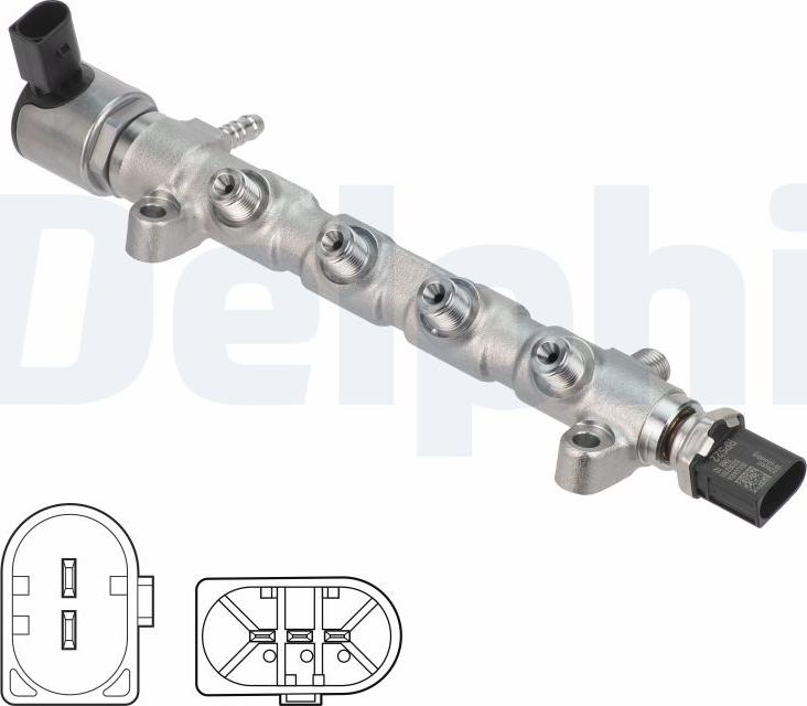 Delphi 28387789 - Розподільчий трубопровід, паливо autozip.com.ua