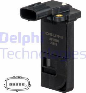 Delphi AF10506-12B1 - Датчик потоку, маси повітря autozip.com.ua