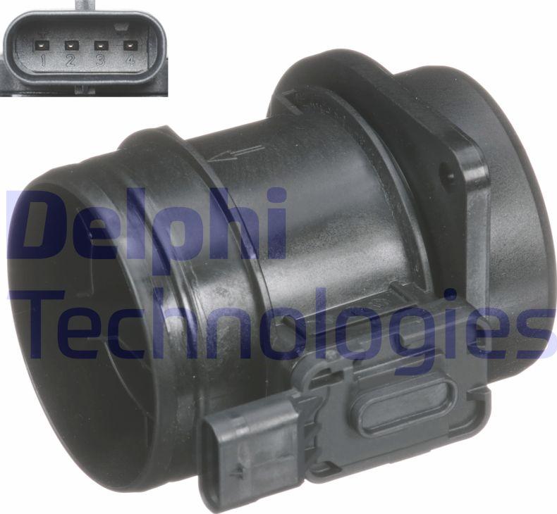 Delphi AF10656-12B1 - Датчик потоку, маси повітря autozip.com.ua