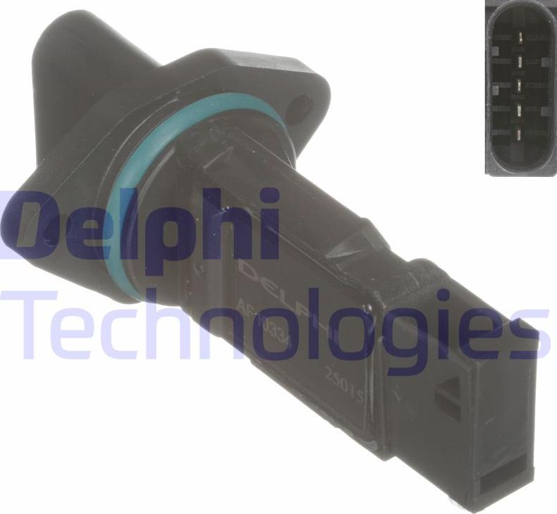 Delphi AF10334-12B1 - Датчик потоку, маси повітря autozip.com.ua