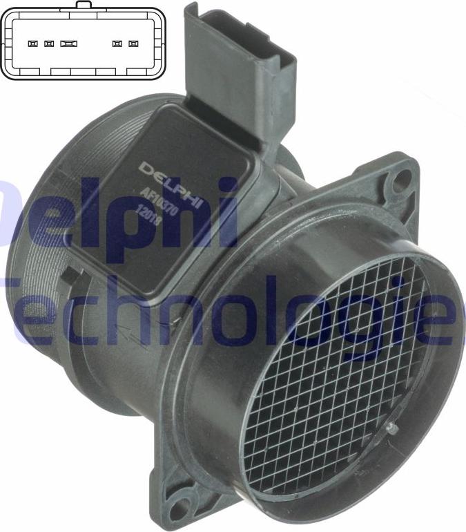 Delphi AF10370-12B1 - Датчик потоку, маси повітря autozip.com.ua