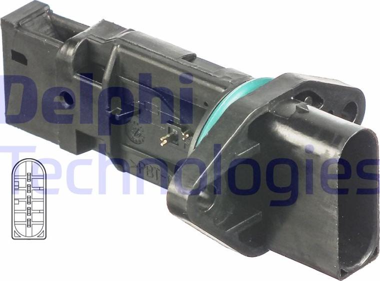 Delphi AF10247-12B1 - Датчик потоку, маси повітря autozip.com.ua