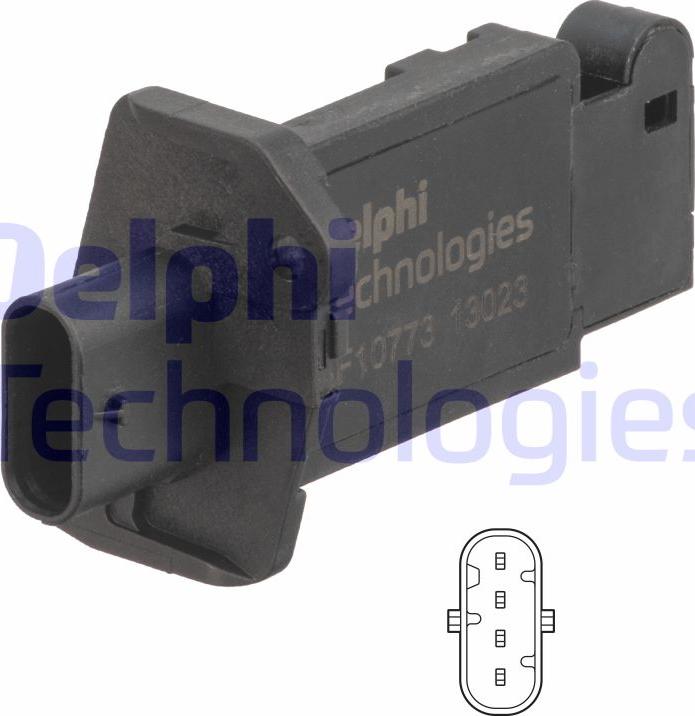 Delphi AF10773-12B1 - Датчик потоку, маси повітря autozip.com.ua