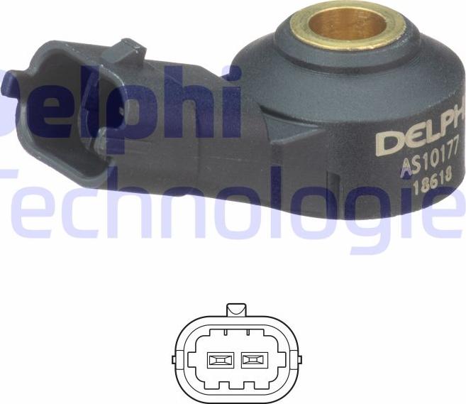 Delphi AS10177 - Датчик детонації autozip.com.ua