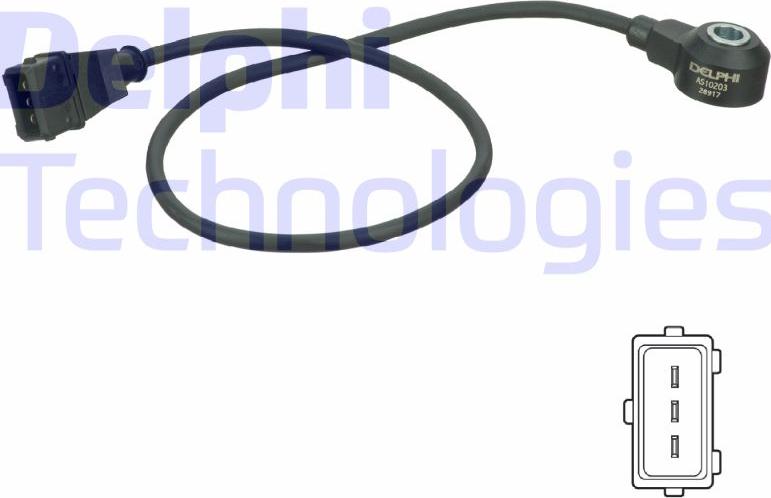 Delphi AS10203 - Датчик детонації autozip.com.ua