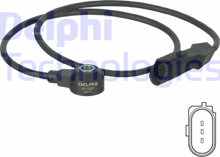 Delphi AS10207 - Датчик детонації autozip.com.ua
